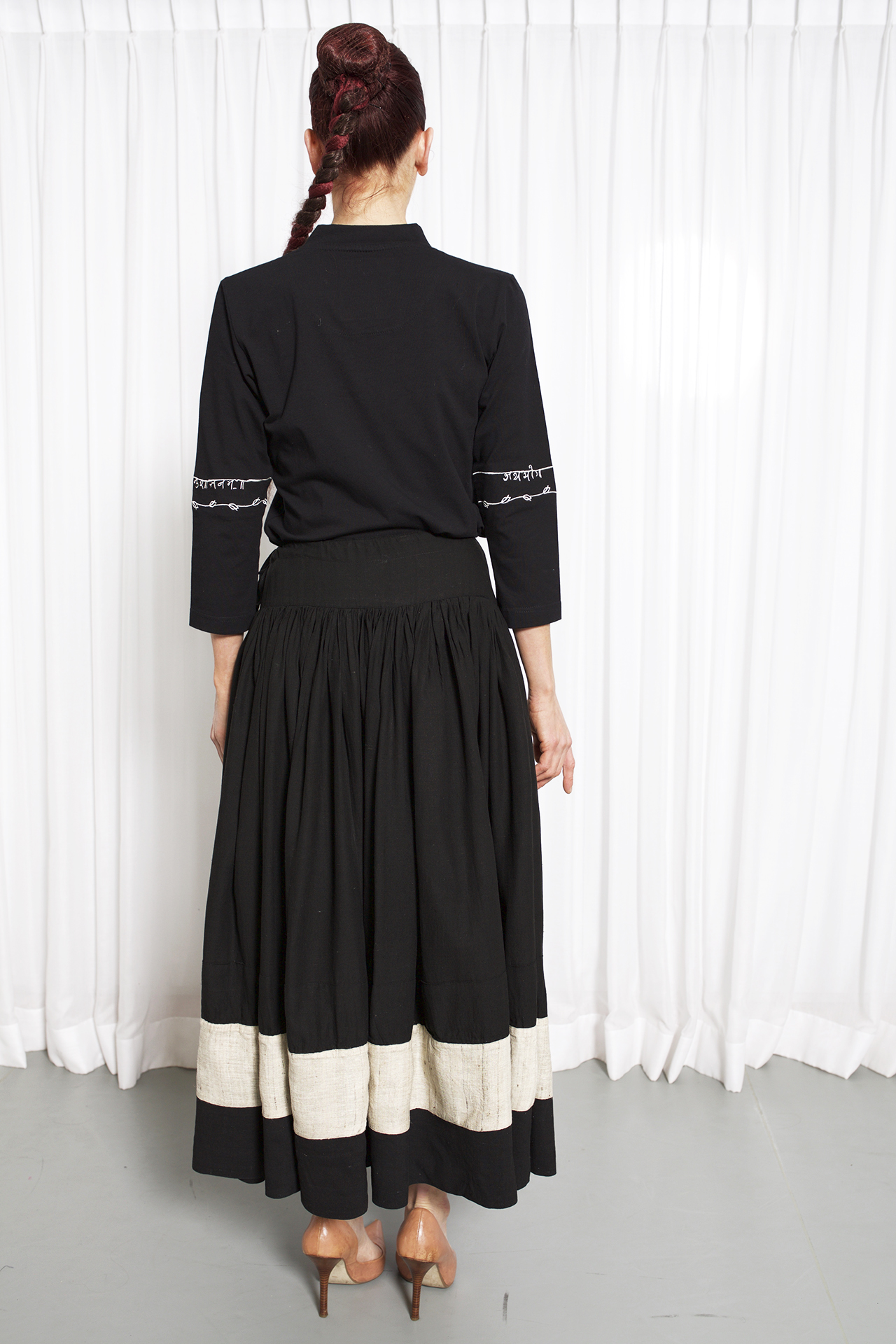 Line Skirt in Pure Peace (Ahimsa) Silk | Mandali Mendrilla
